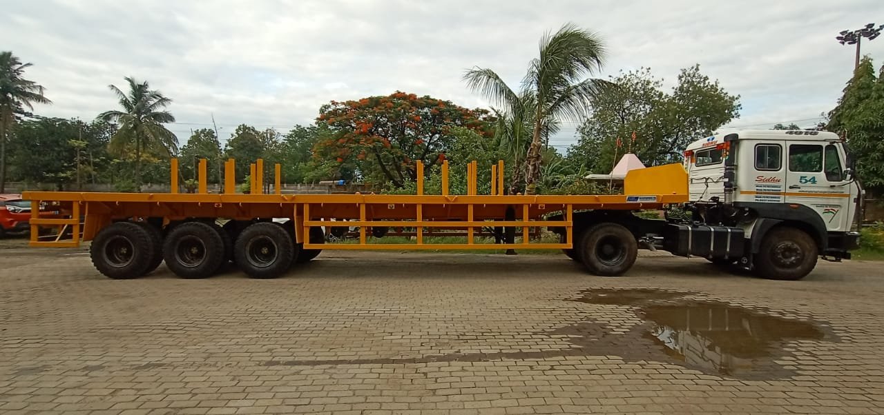 40ft Flat Bed Trailer with Coil Guard